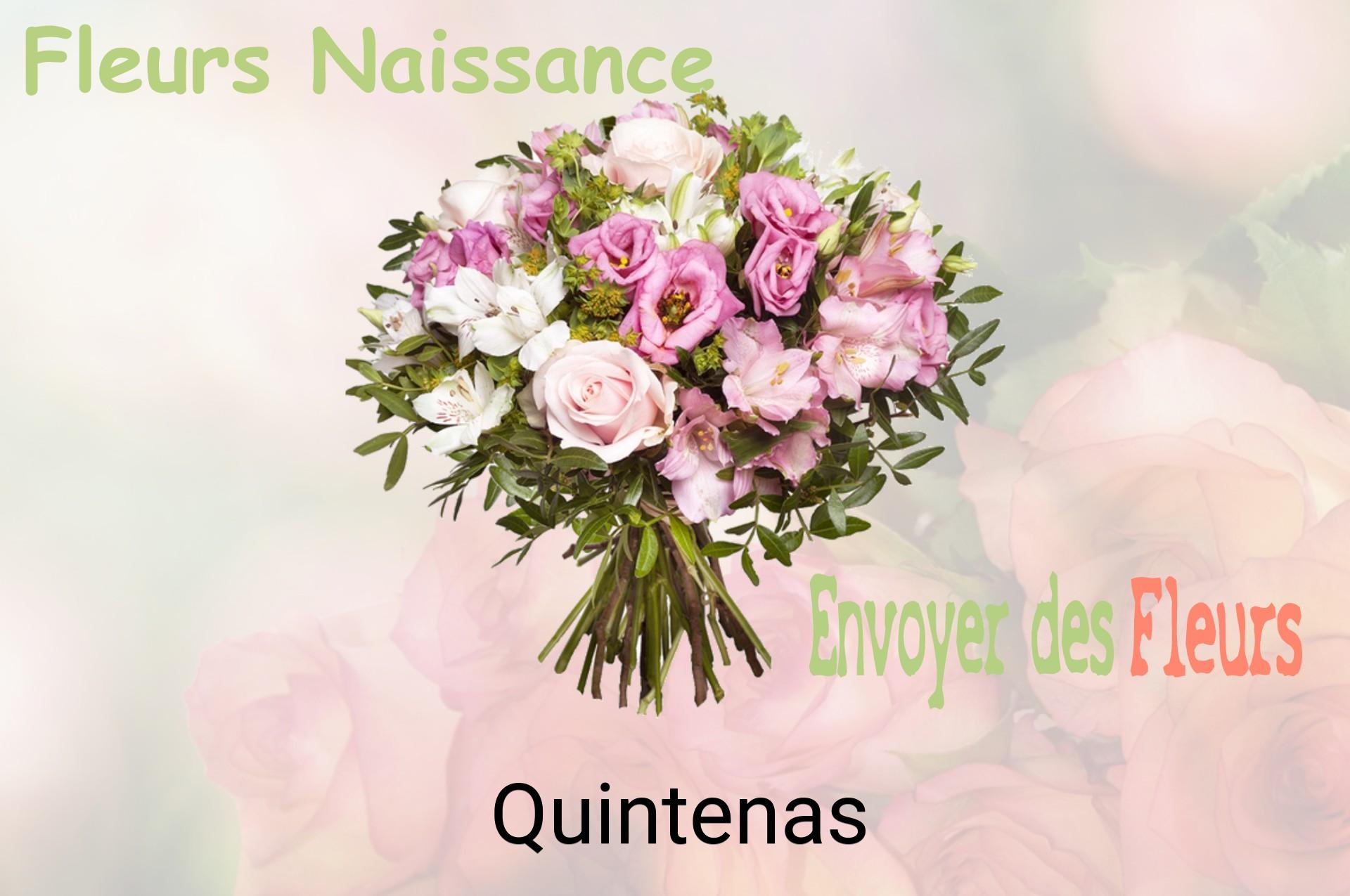 Bouquet de fleurs de naissance livré à Quintenas
